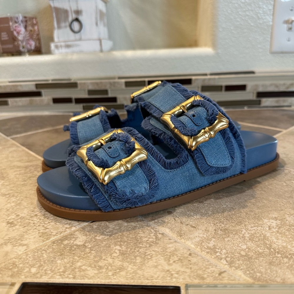 Schutz Enola Denim Sandal